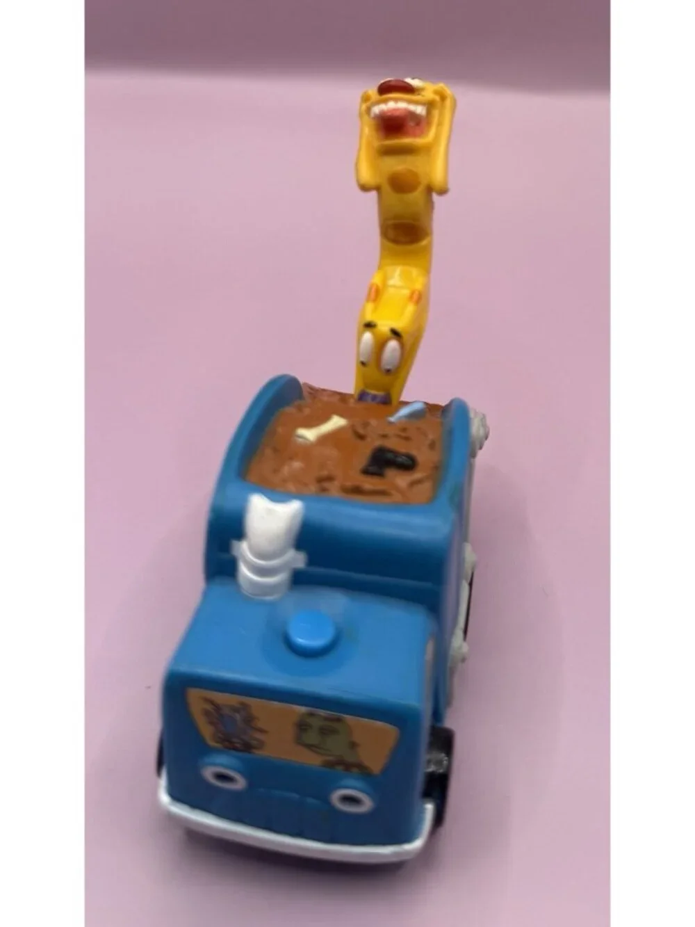 1999 Nickelodeon  Cat Dog  Pull Garbage Truck Pull String Back Burger King